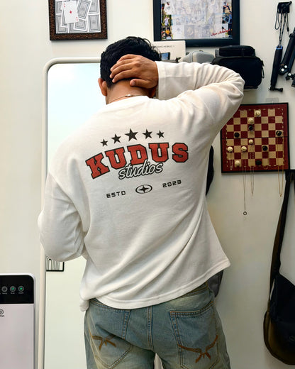 White Waffle Knit