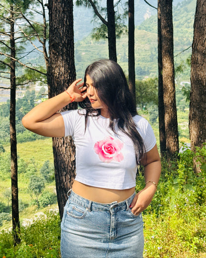 Flower Baby Tee