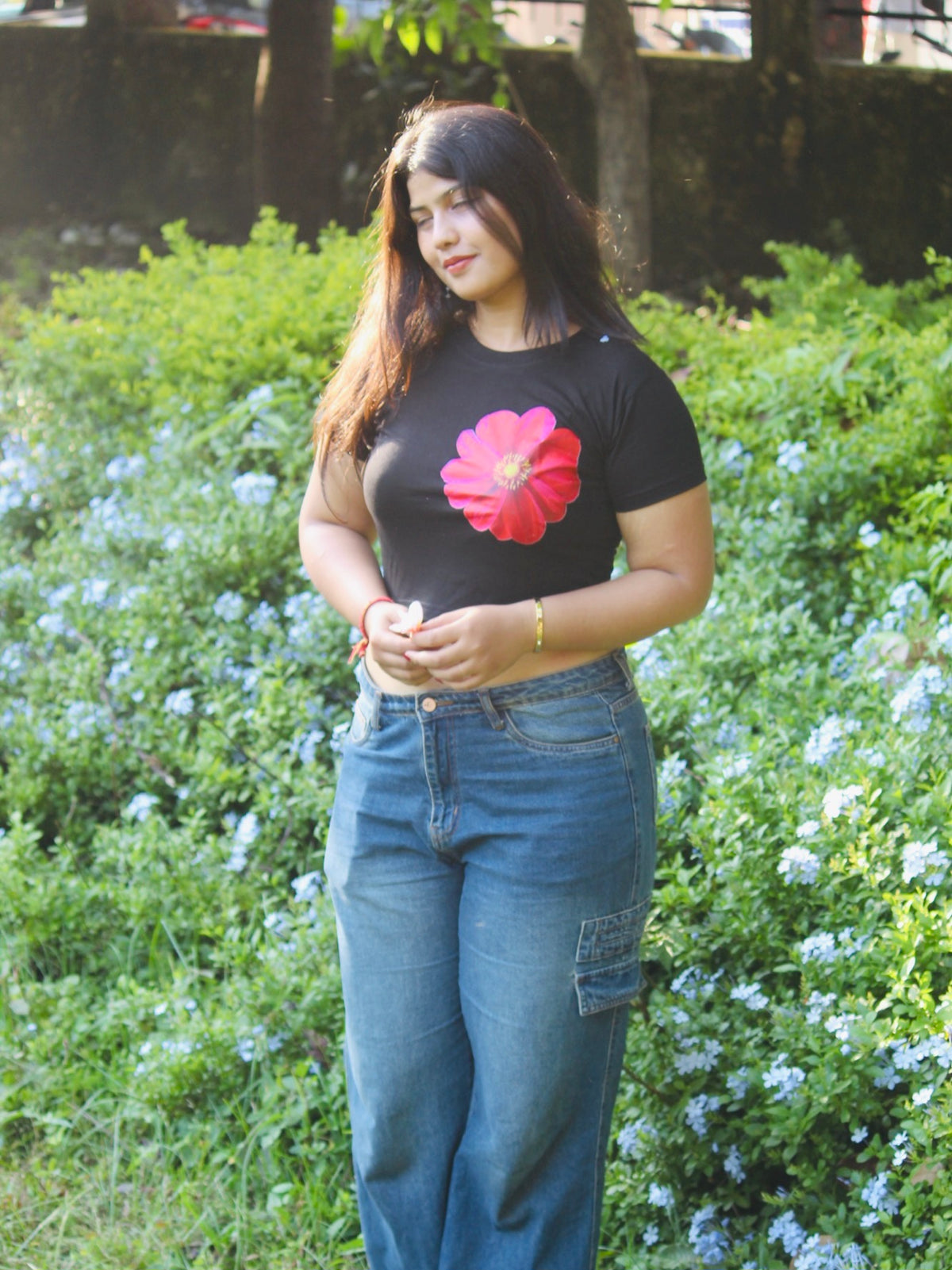 Flower Baby Tee