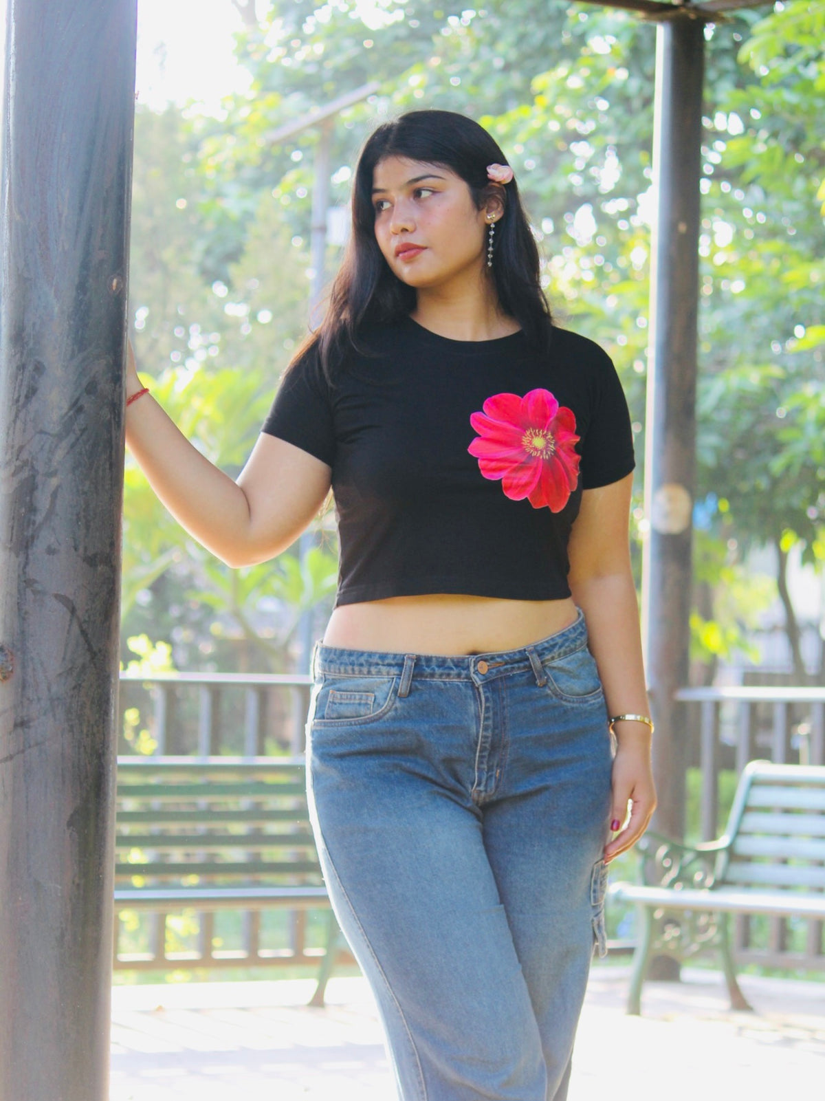 Flower Baby Tee
