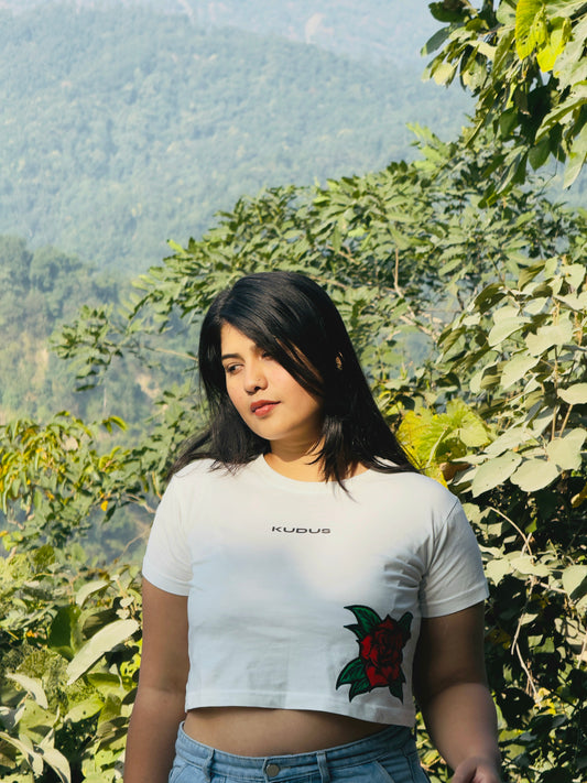 Kudus White Crop Top