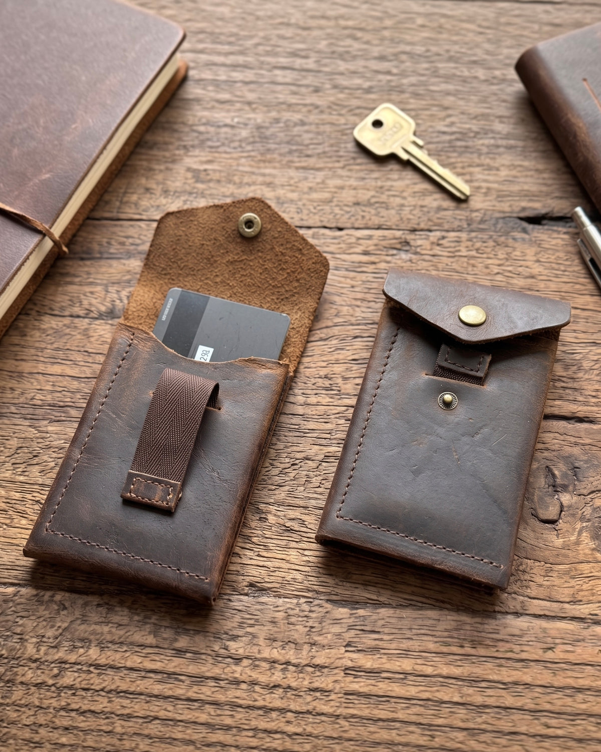 Slim Flip Genuine Leather Wallet [ No brandings/ No logos. Just What you needed a Leather Wallet ]
