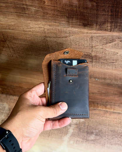 Slim Flip Genuine Leather Wallet [ No brandings/ No logos. Just What you needed a Leather Wallet ]