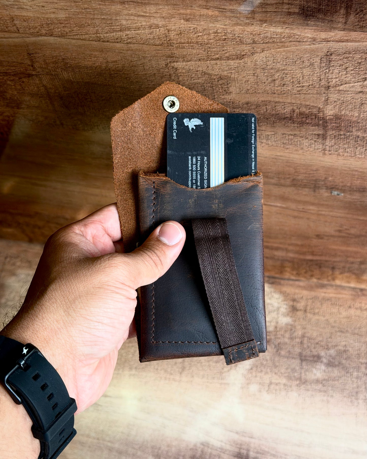 Slim Flip Genuine Leather Wallet [ No brandings/ No logos. Just What you needed a Leather Wallet ]