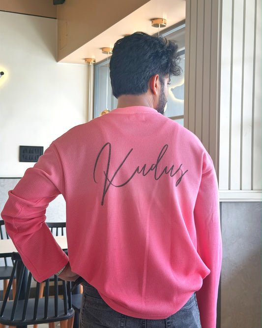 Pink Wash Waffle Knit