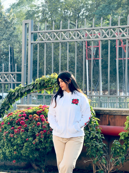 White Rose Hoodie