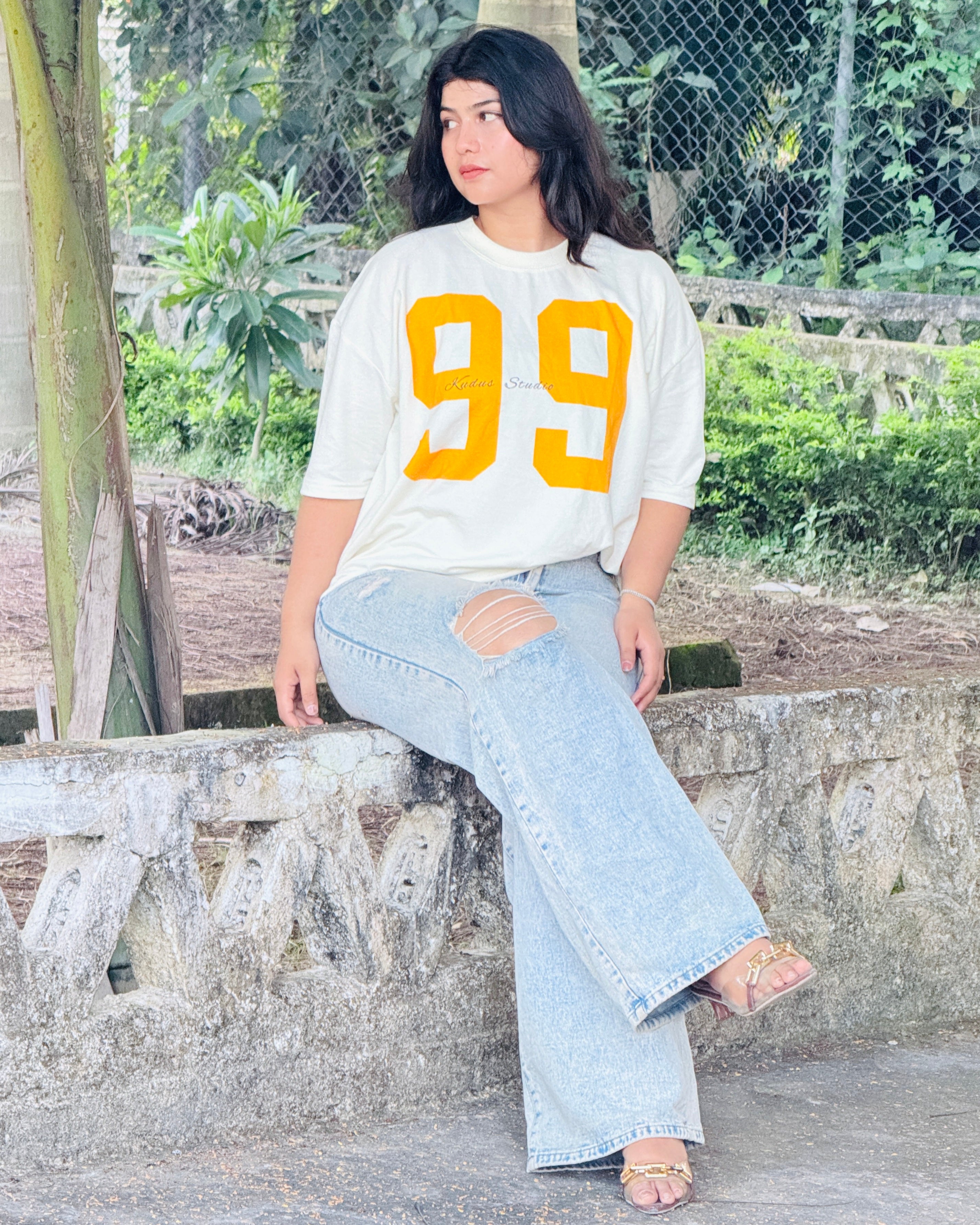 99 Boxy Fit Unisex Tee (White)