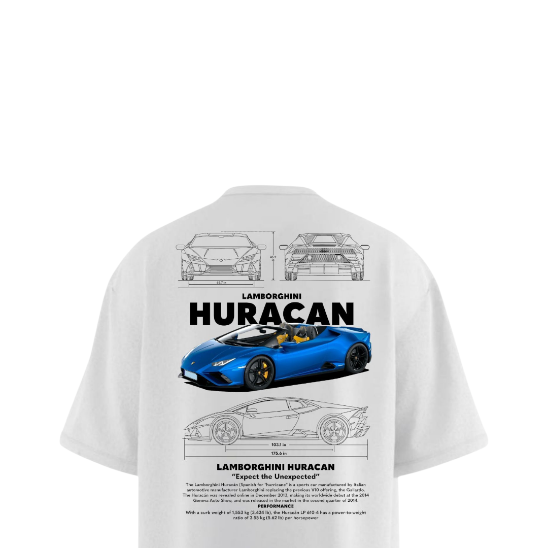 LAMBORGHINI HURACAN Heavy Weight Oversized T-shirt