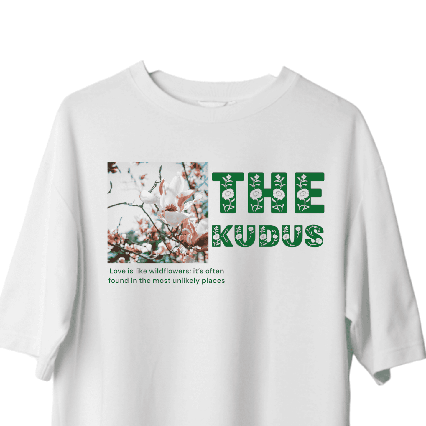 Ultra Soft Heavy Weight Oversized Tshirt - THE KUDUS FLOWER