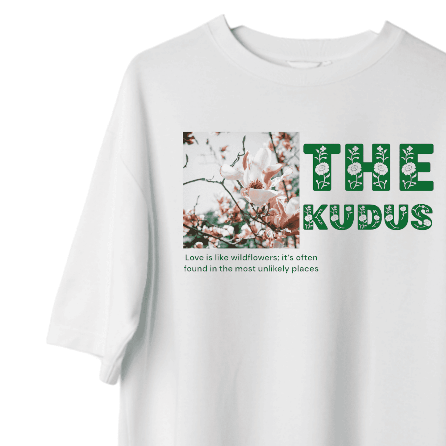 Ultra Soft Heavy Weight Oversized Tshirt - THE KUDUS FLOWER