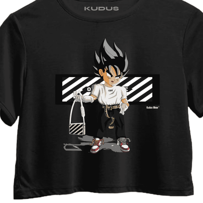 Off Goku Black Crop Top