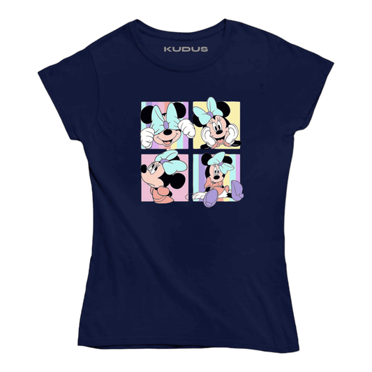 Minney Navy Blue Women Tshirt