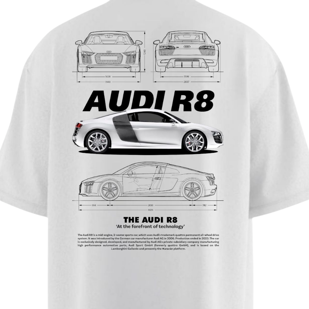AUDI R8 Heavy Weight Oversized T-shirt