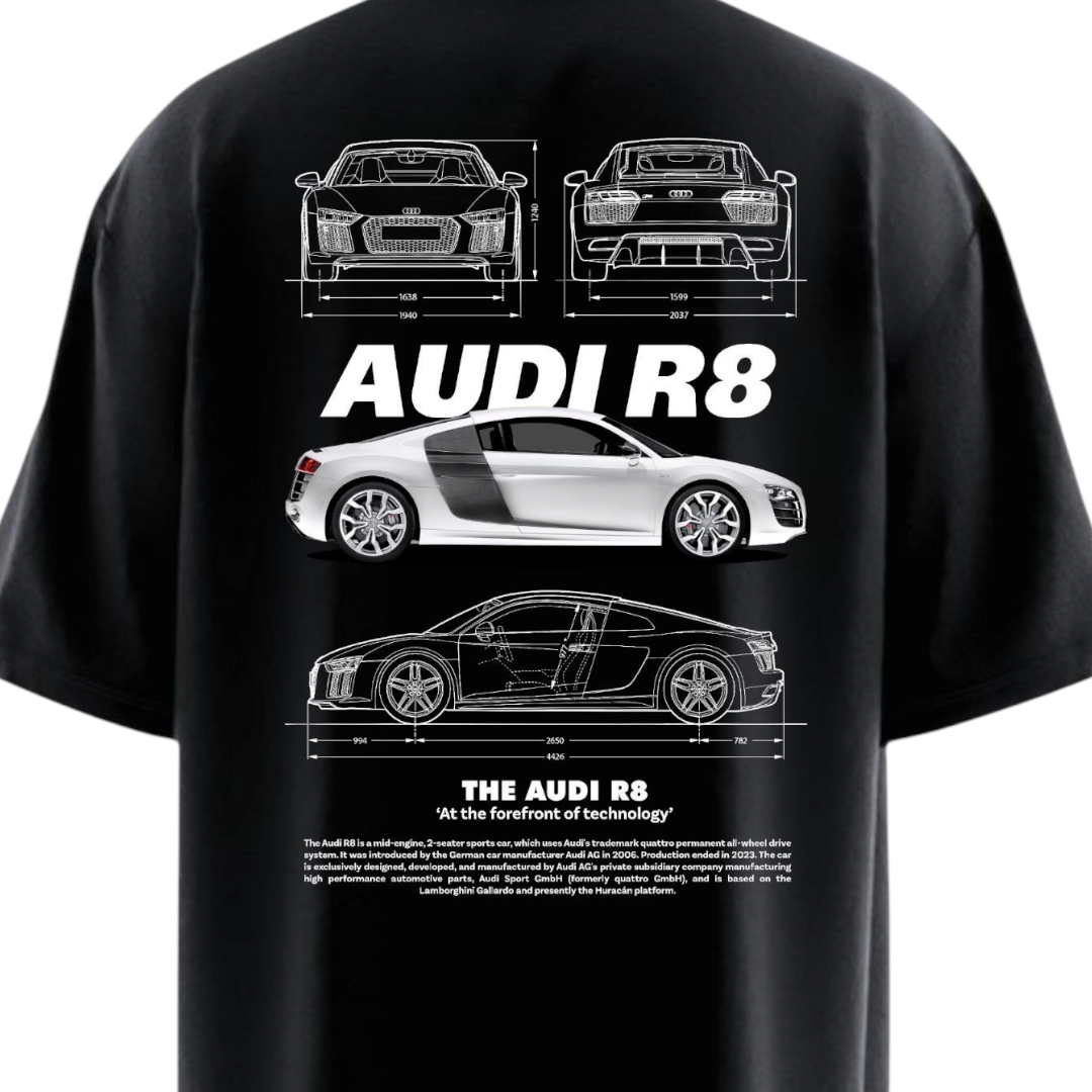 AUDI R8 Heavy Weight Oversized T-shirt