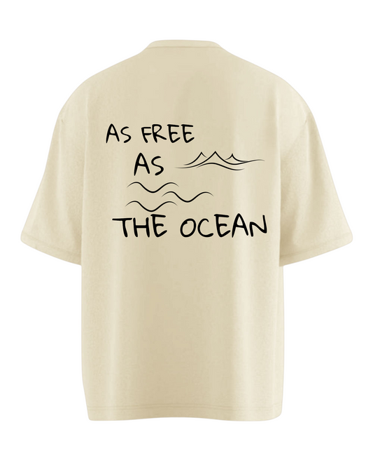 AS FREE AS OCEAN Oversized T-shirt