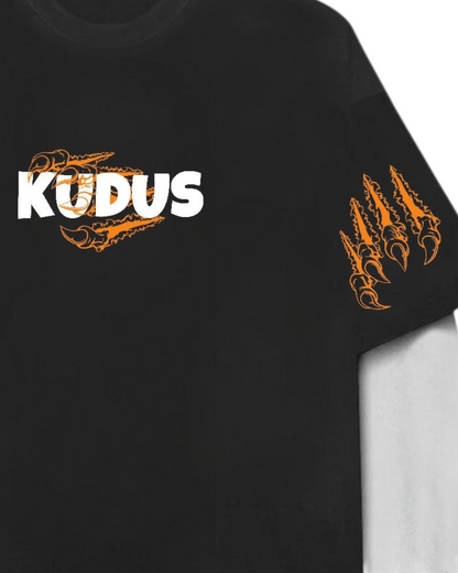LION SCRATCH B&W Long Sleeve Heavy Weight T-shirt