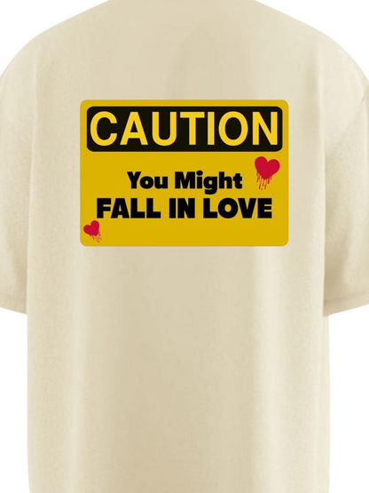 CAUTION Soft Oversized T-shirt