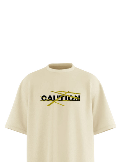 CAUTION Soft Oversized T-shirt