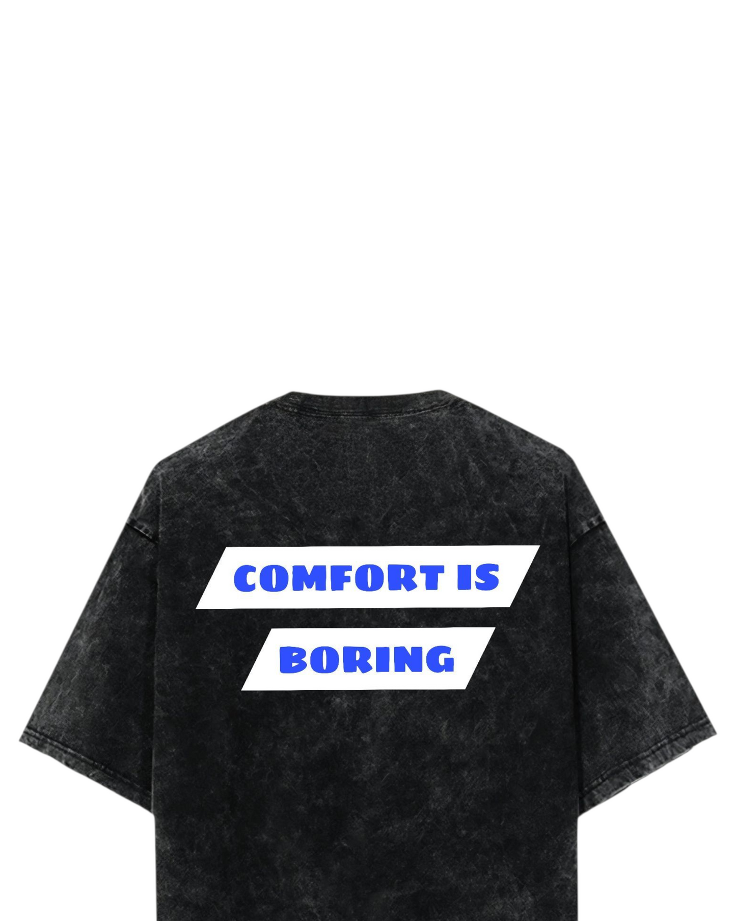COMFORT IS BORING Acid Wash Ultrasoft Oversized T-shirt