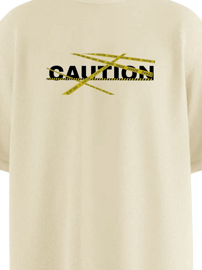 CAUTION Soft Oversized T-shirt