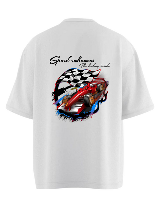 Speed Enhances Heavy Weight Oversized T-shirt