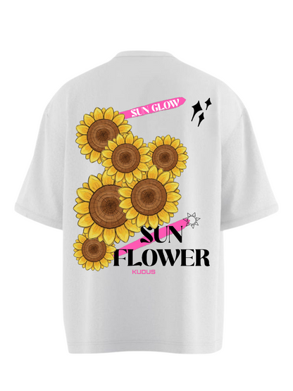 SUN GLOW SUNFLOWER Heavy Weight Oversized T-shirt