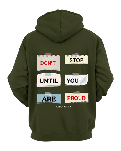 DON'T STOP UNISEX COMFY HOODIE