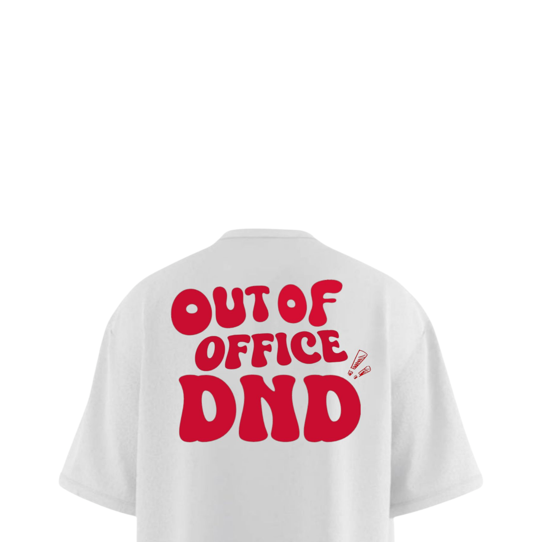 OUT OF OFFICE DND Heavy Weight Oversized T-shirt