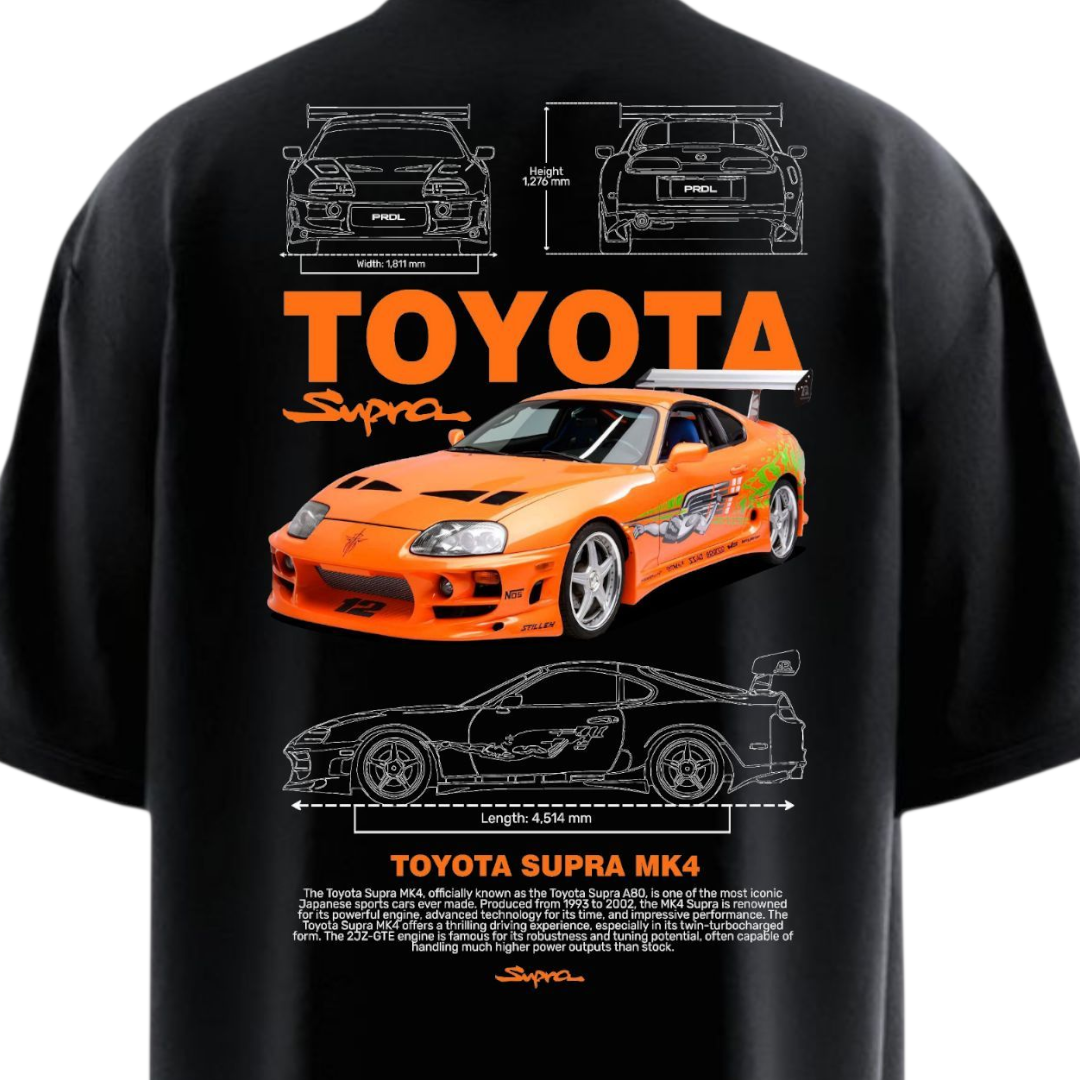 TOYOTA SUPRA Heavy Weight Oversized T-shirt