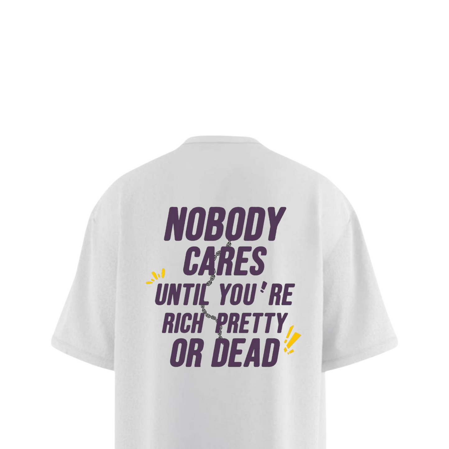NOBODY CARES Oversized T-shirt