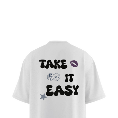 TAKE IT EASY Heavy Weight Oversized T-shirt