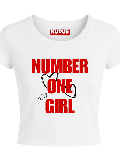 Number One Girl - Baby Crop Top For Women