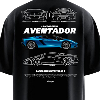 LAMBORGHINI AVENTADOR Heavy Weight Oversized T-shirt
