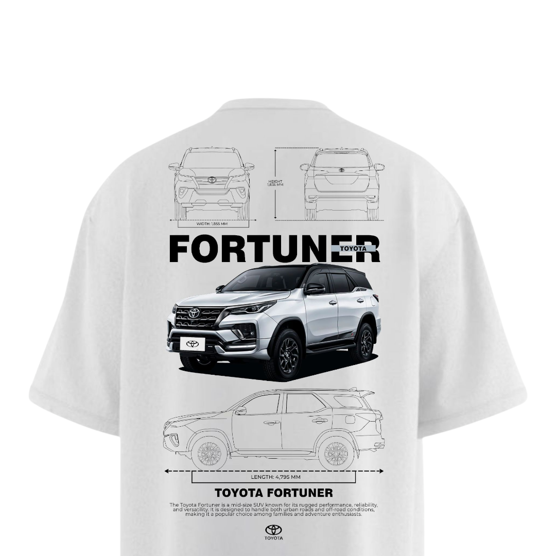 TOYOTA FORTUNER Heavy Weight Oversized T-shirt