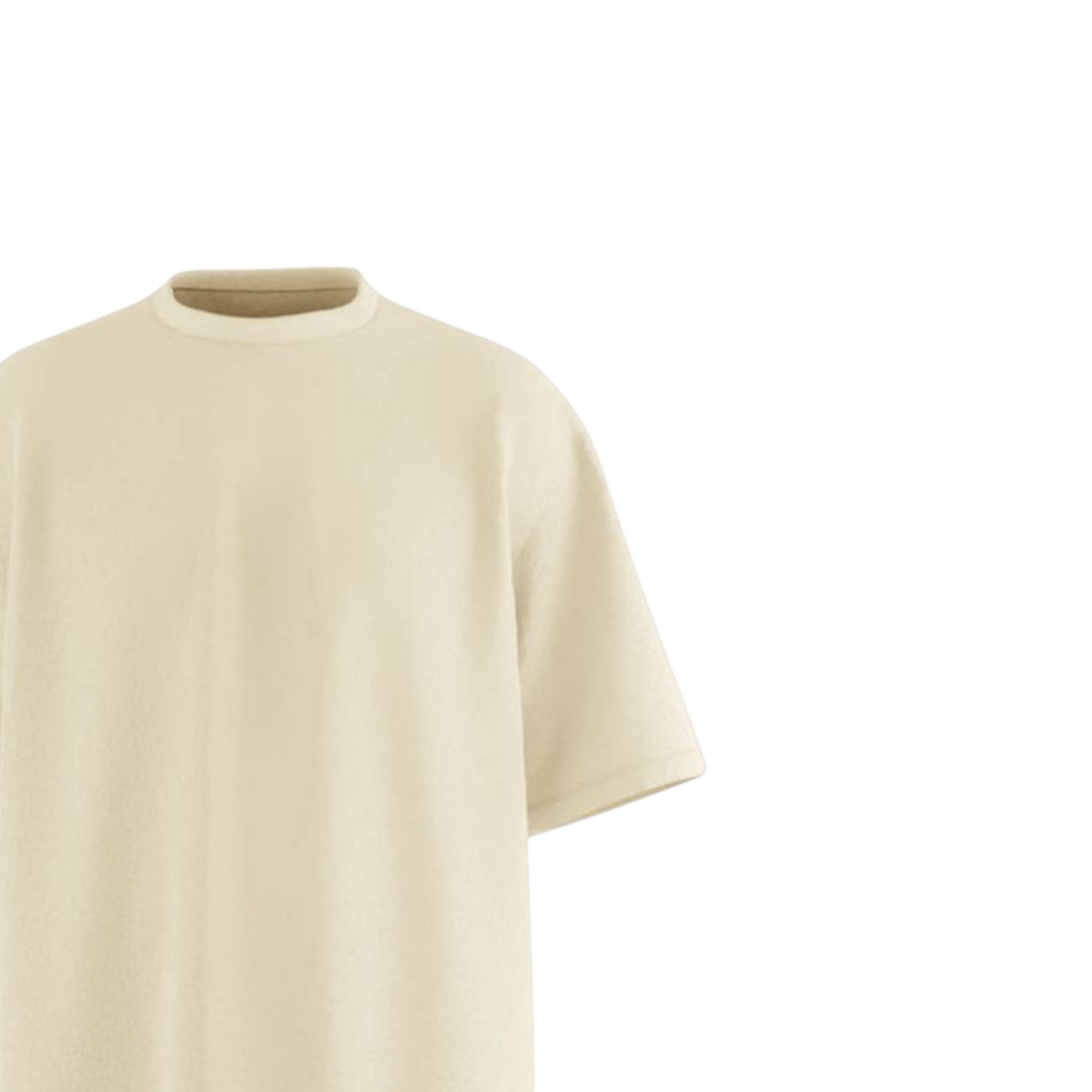 Everyday Ivory White Solid Ultrasoft Oversized T-shirt