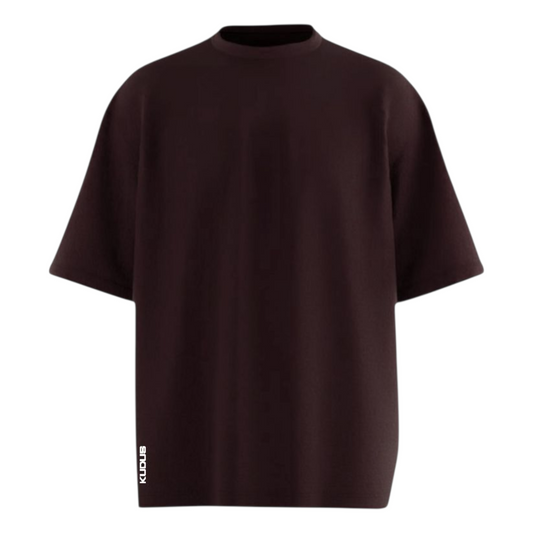 Everyday Classy Brown Solid Ultrasoft Oversized T-shirt