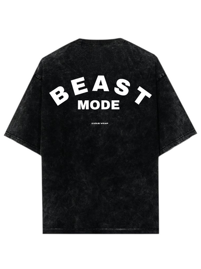 BEAST MODE Acid Wash Ultrasoft Oversized T-shirt