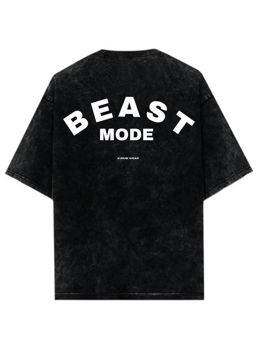 BEAST MODE Acid Wash Ultrasoft Oversized T-shirt