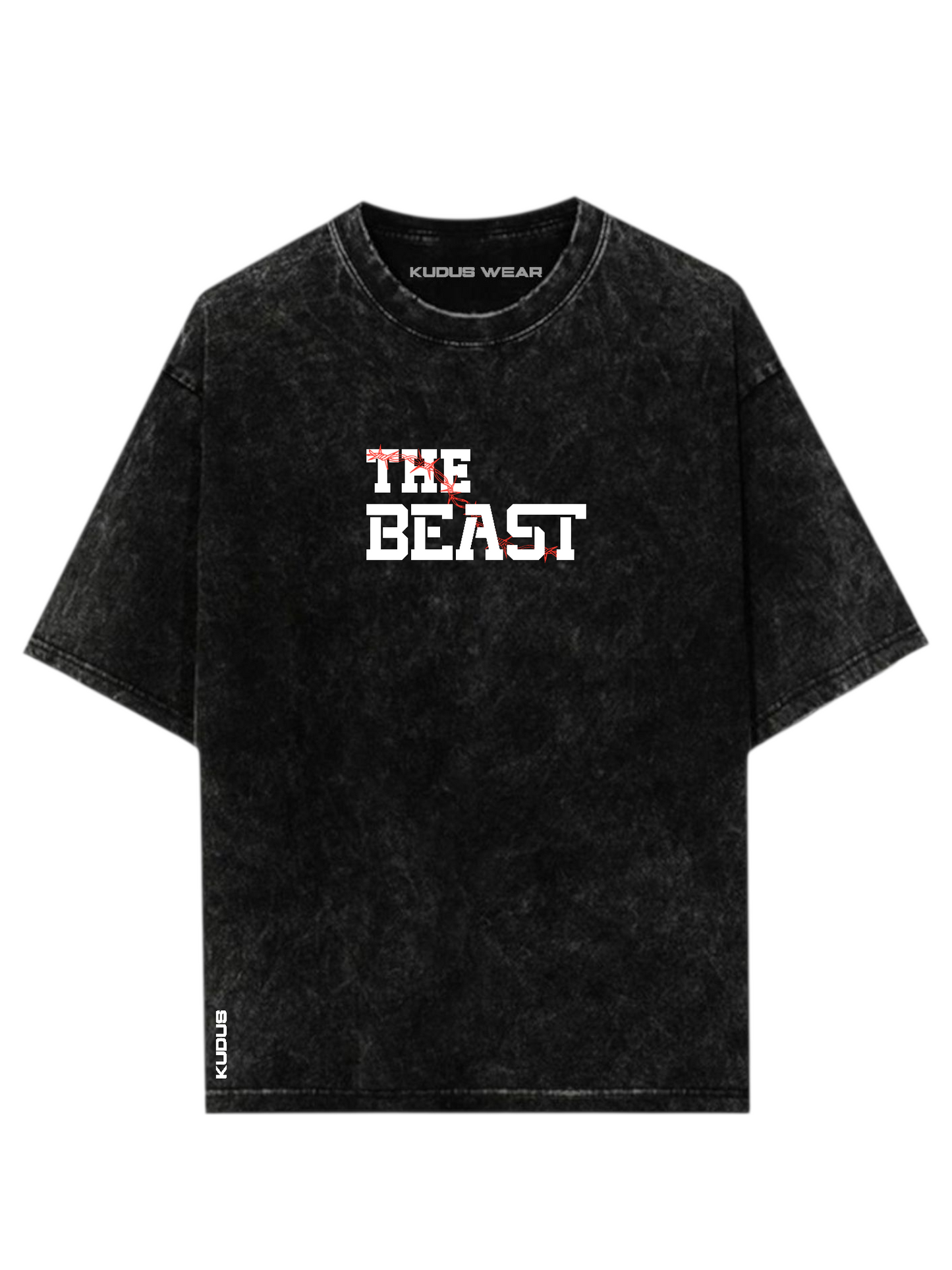 THE BEAST Acid Wash Ultrasoft Oversized T-shirt