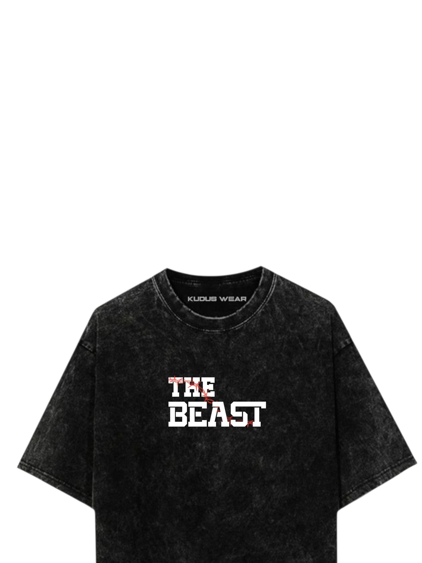 THE BEAST Acid Wash Ultrasoft Oversized T-shirt