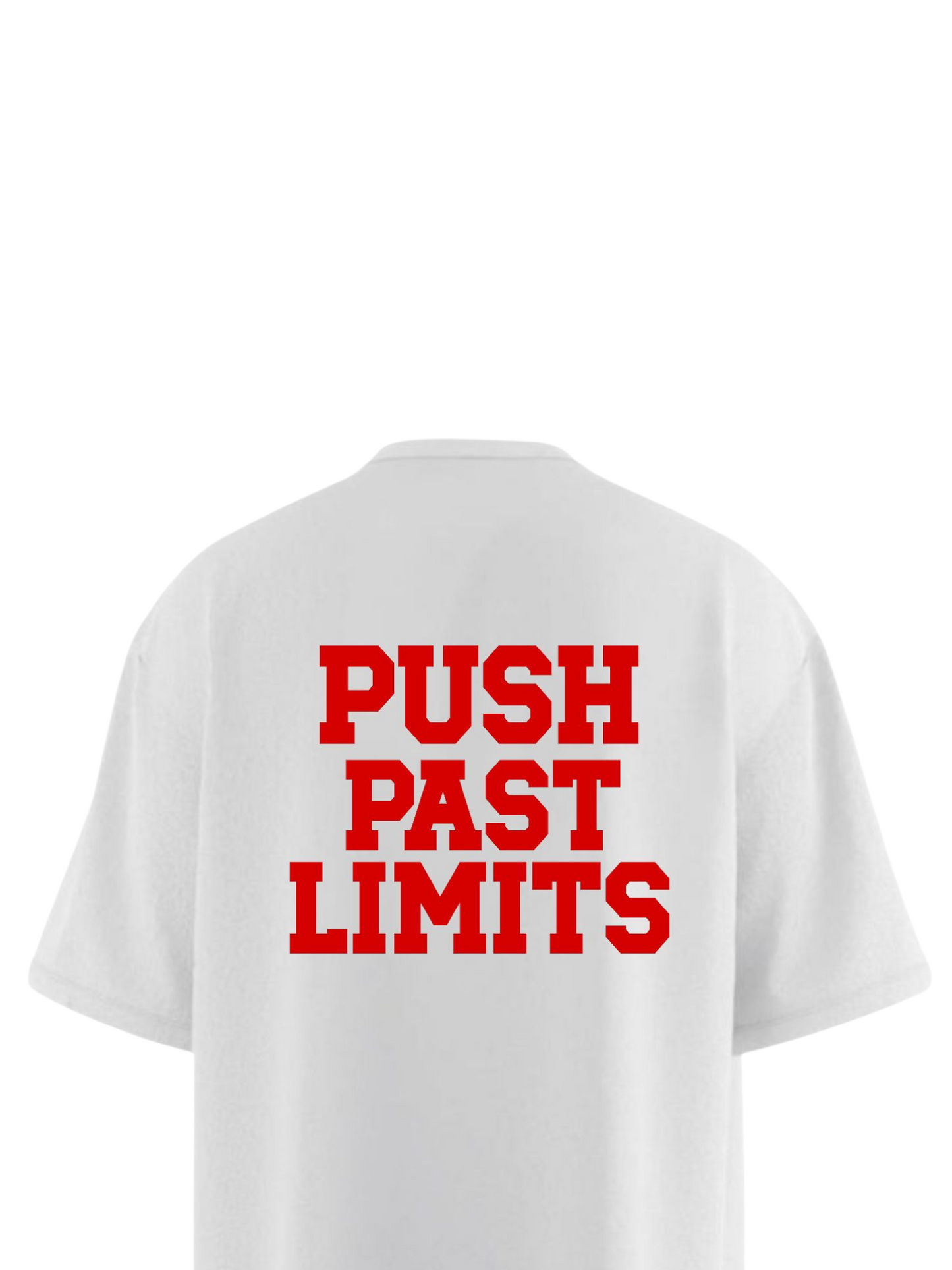 PUSH PAST LIMITS Oversized T-shirt