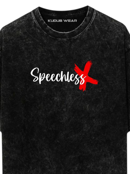 SPEECHLESS Acid Wash Ultrasoft Oversized T-shirt