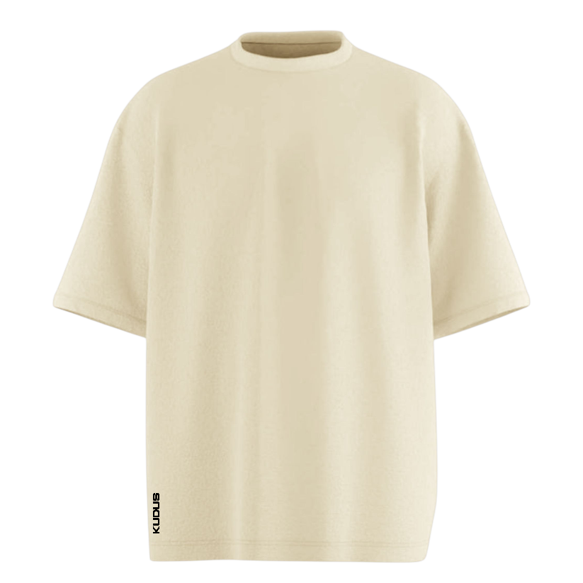 Everyday Ivory White Solid Ultrasoft Oversized T-shirt