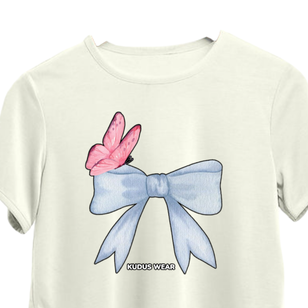 Ribbon White Crop Top