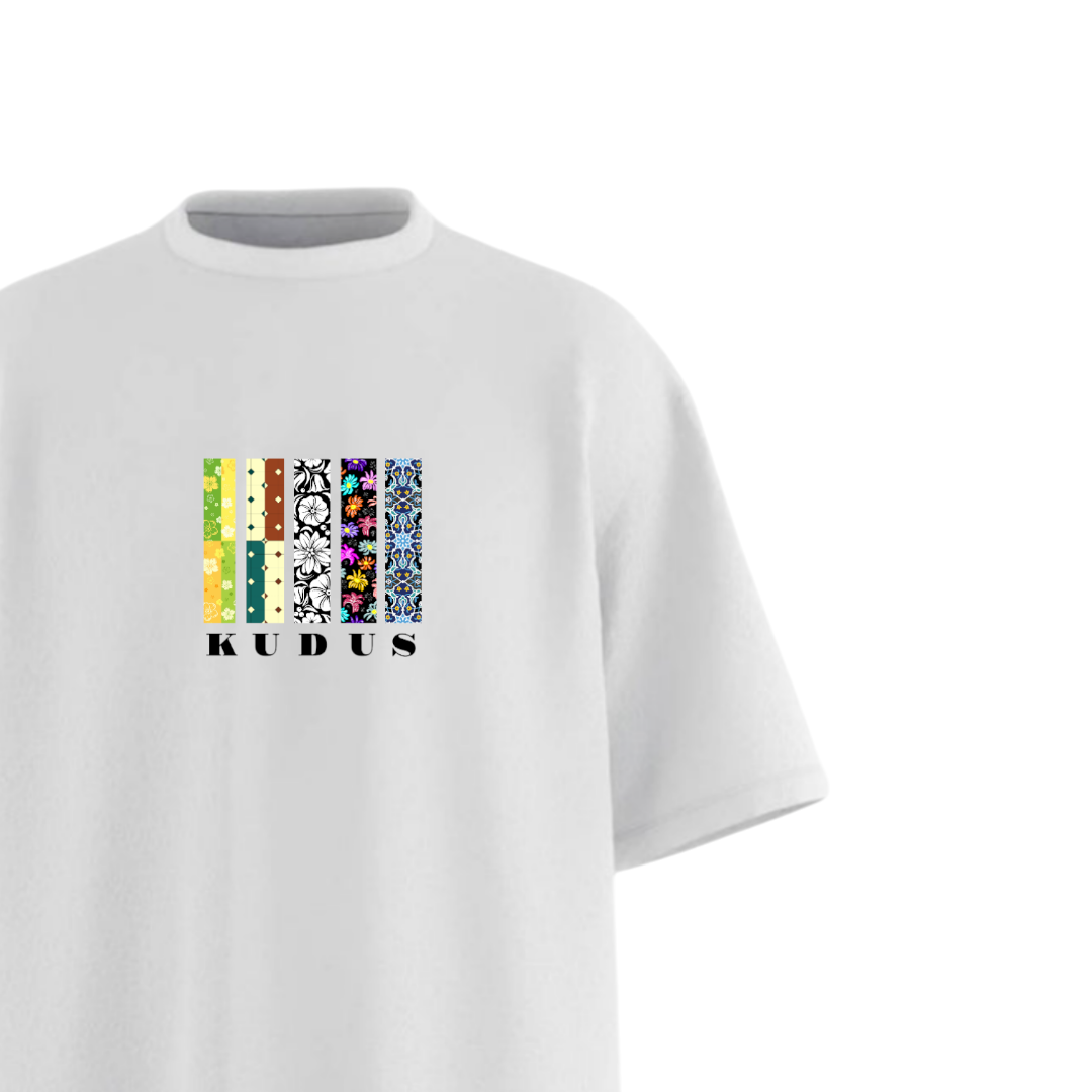 Pattern White Oversized T-shirt