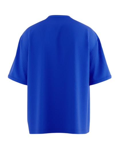 Everyday Royal Blue Solid Oversized T-shirt