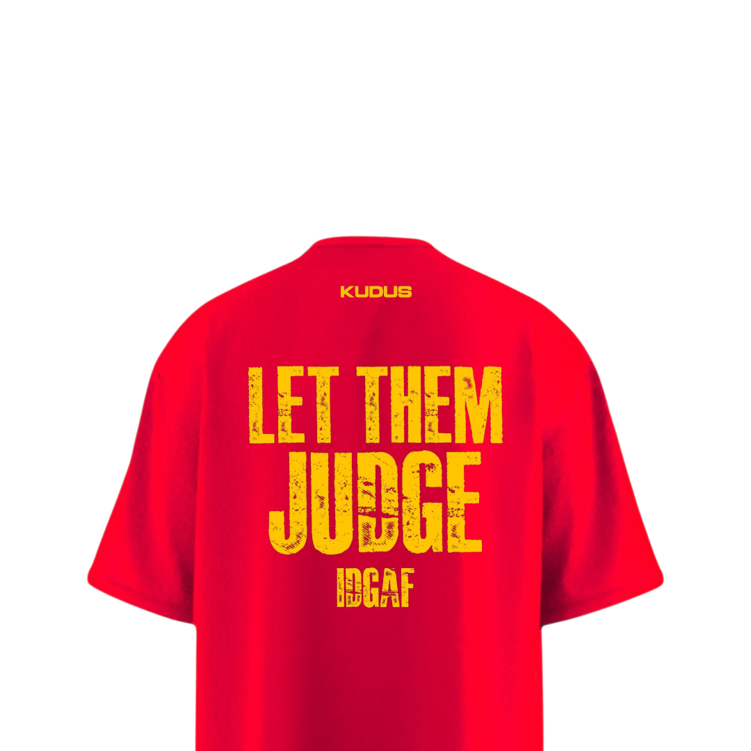LET THEM JUDGE Heavy Weight Oversized T-shirt