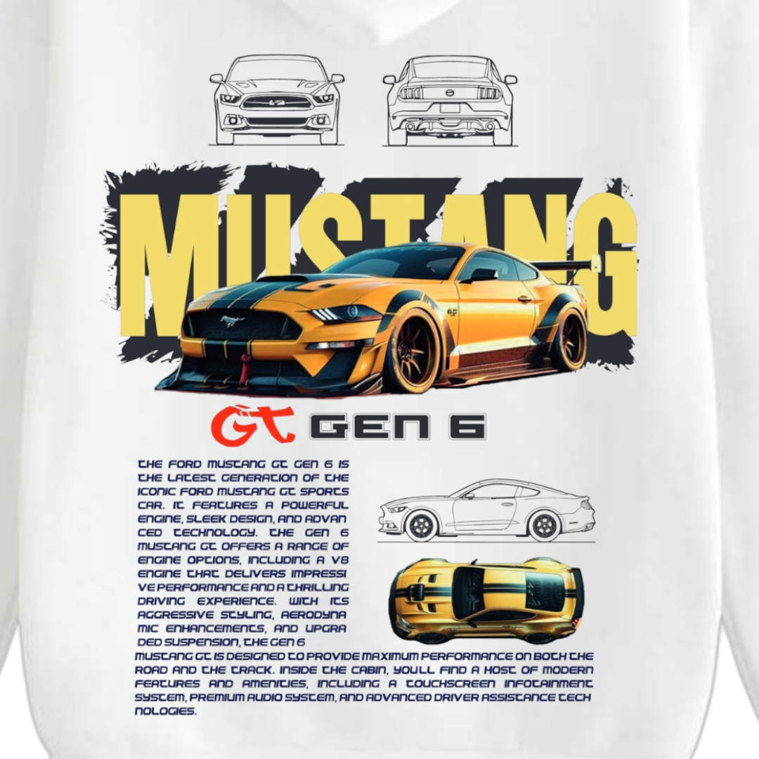 Yellow Mustang Gen 6 Hoodie