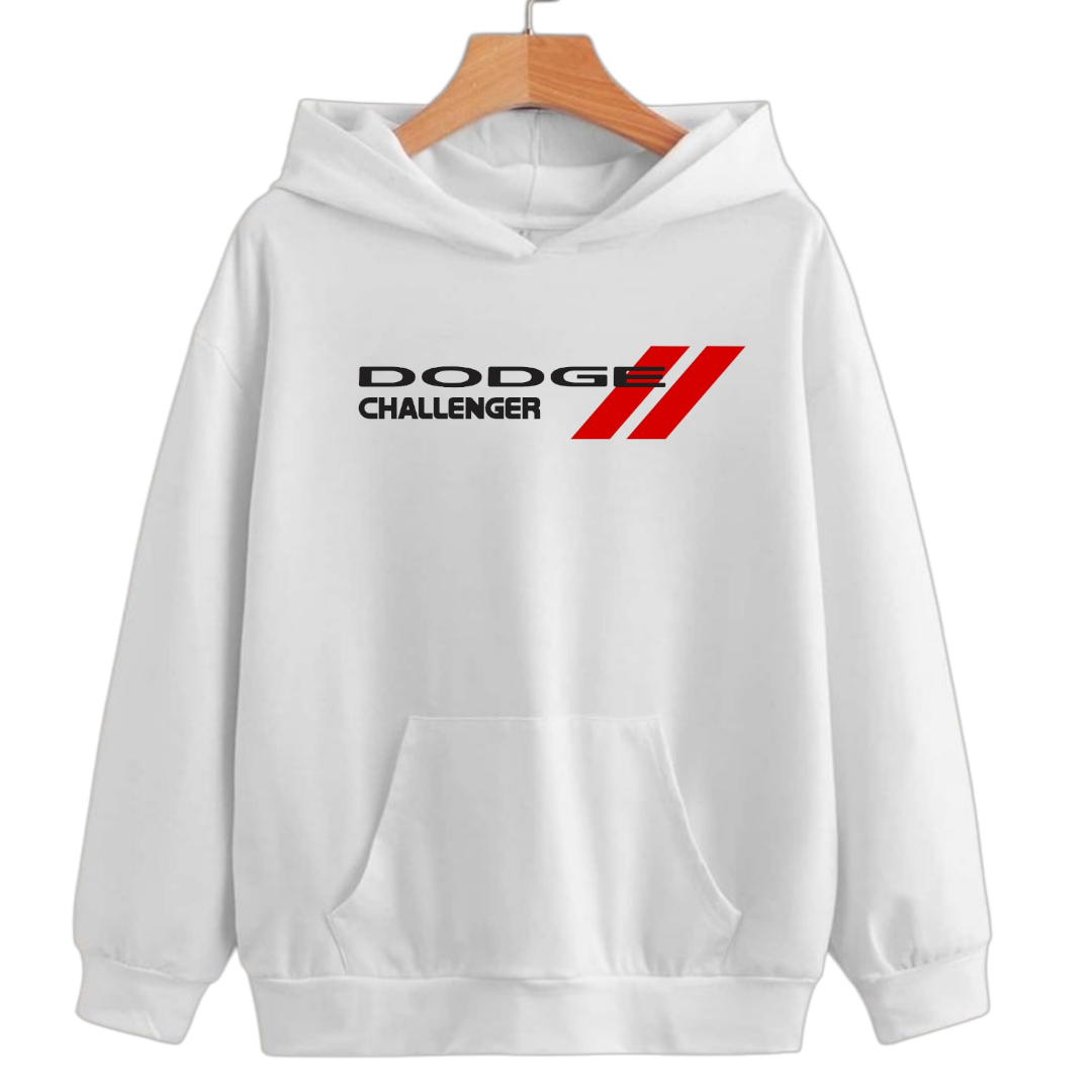 Dodge Challenger SRT White Hoodie