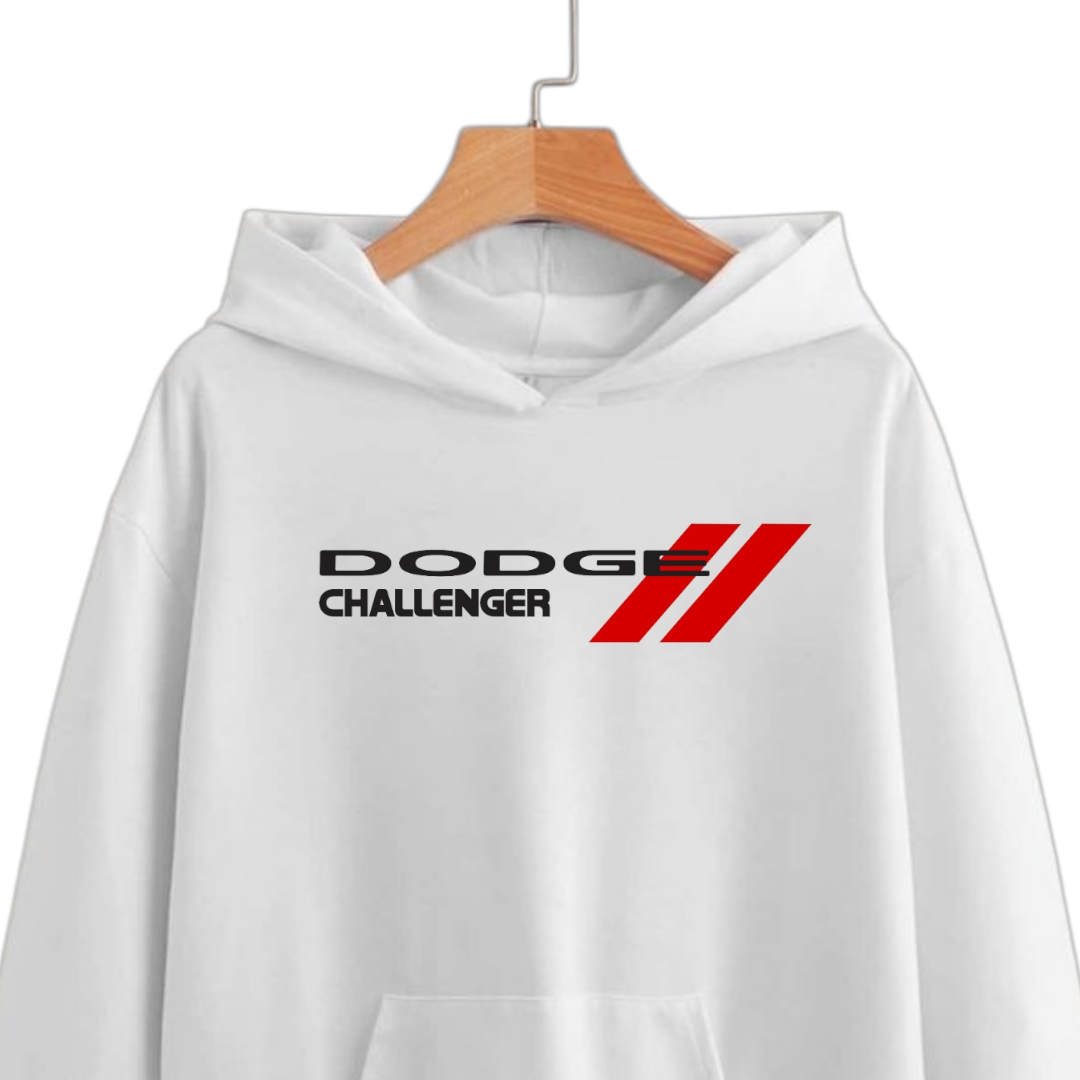 Dodge Challenger SRT White Hoodie